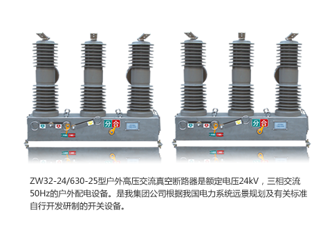 ZW32-24/630-25型戶(hù)外高壓交流真空斷路器